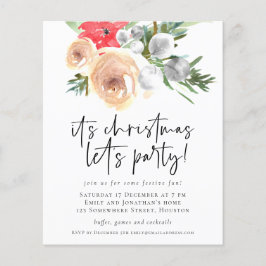 PAPIER | WinterFlorals kerstfeest uitnodigingen Flyer