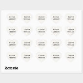 Papier Wit met aangepaste bericht Hart Sticker (Vel)