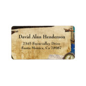  papier World Travel Address Label (Voorkant)
