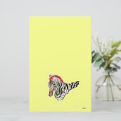 Papier/Zebra Briefpapier (Staand voorkant)