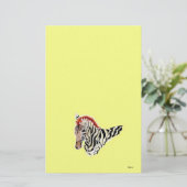 Papier/Zebra Briefpapier (Staand voorkant)
