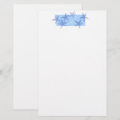 Papier-zeesterren Briefpapier (Voorkant / Achterkant)