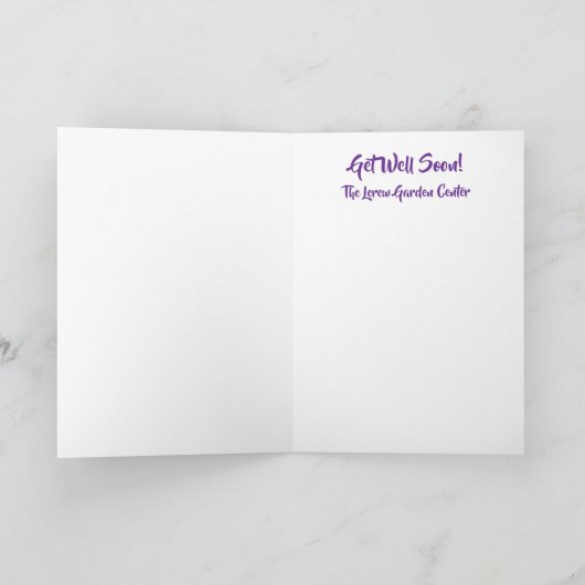 Papier Zonnebloem Quilling Gevouwen Get Well Kaart (Binnen)