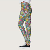 papier zonnebloemgrafiet leggings (Links)