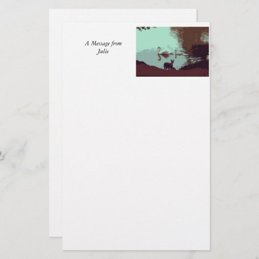 Papier - Zwans en honden (Voorkant / Achterkant)