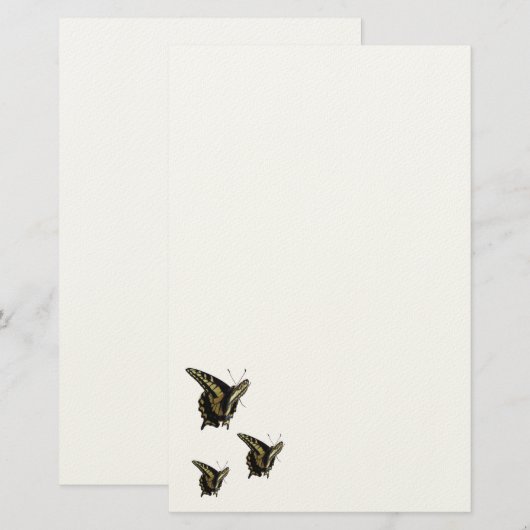 Papier - Zwemstaartvlinders (Voorkant / Achterkant)