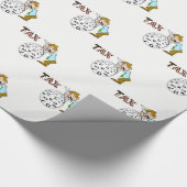 Papieraccountant met onmiddellijke verpakking cadeaupapier (Hoek)