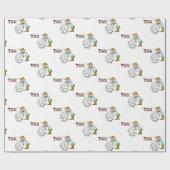 Papieraccountant met onmiddellijke verpakking cadeaupapier (Vlak)