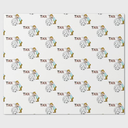 Papieraccountant met onmiddellijke verpakking cadeaupapier (Vlak)