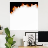 Papierachtergrond Sjabloon gebied verbranden Poster (Thuiskantoor)
