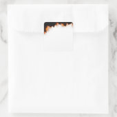 Papierachtergrond Sjabloon gebied verbranden Vierkante Sticker (Tas)