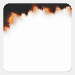 Papierachtergrond Sjabloon gebied verbranden Vierkante Sticker