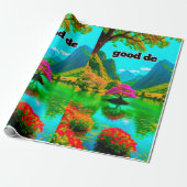 Papierafwerking: mat inpakpapier (Uitgerold)