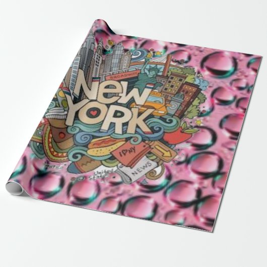 Papierafwerking: Mat Wrapping Paper Zorg ervoor da Cadeaupapier (Uitgerold)