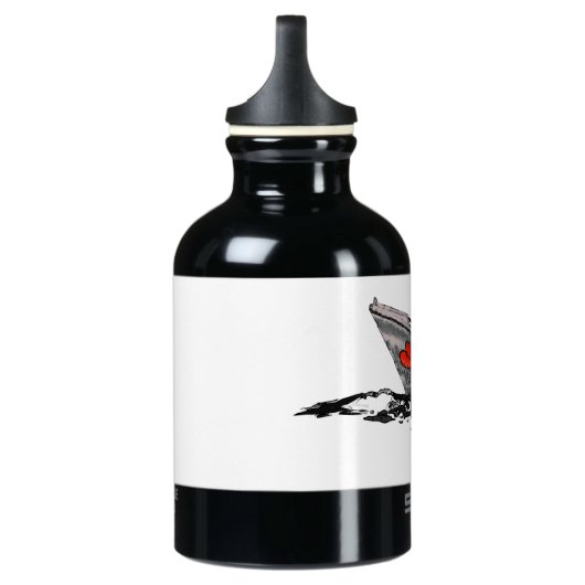 Papierbak Aluminium Water flesje Aluminium Waterfles (Links)