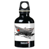 Papierbak Aluminium Water flesje Aluminium Waterfles (Voorkant)