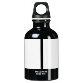 Papierbak Aluminium Water flesje Waterfles (Achterkant)