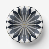 papierbak zwart en goudvormig ontwerp papieren kommen (Voorkant)