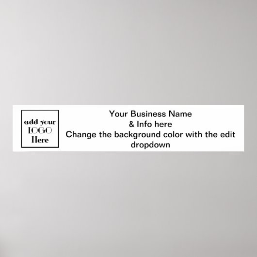 Papierbanner voor handel of show voor ambachtelijk poster (Voorkant)