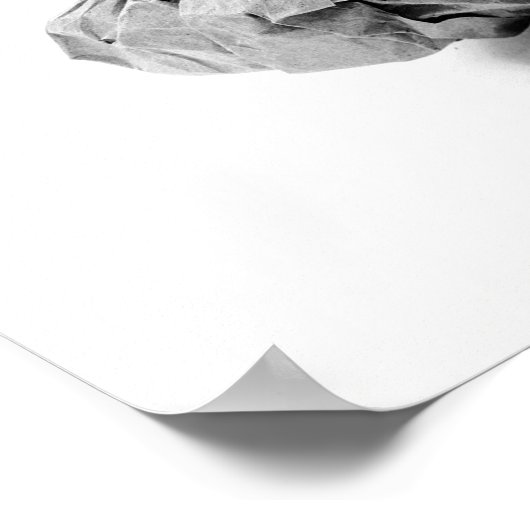 Papierbeeldhouwwerk Poster (Hoek)