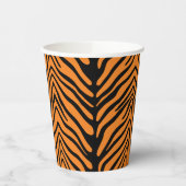 Papierbekertje met tijgerstrips papieren bekers (Links)