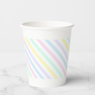 Papierbekertje Minimalistisch Straling Pastel Papieren Bekers