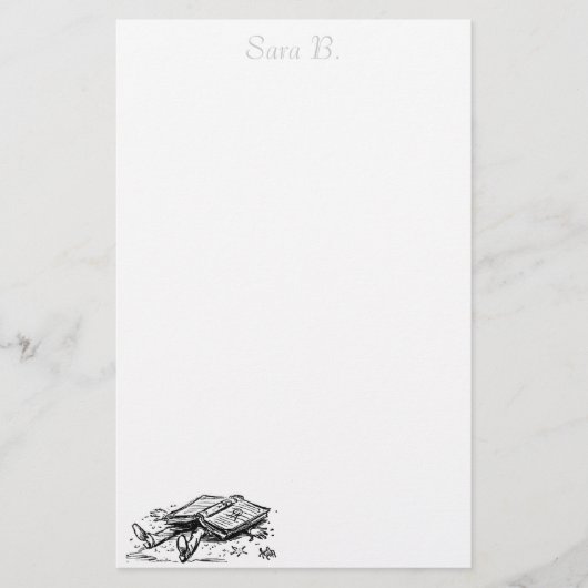 Papierbenodigdheden op maat briefpapier (Voorkant)