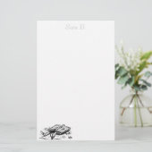 Papierbenodigdheden op maat briefpapier (Staand voorkant)