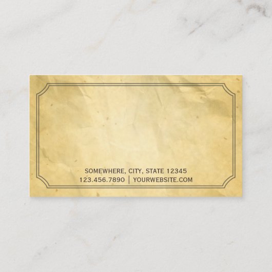 papierbenoemingsherinnering voor vormgeving afsprakenkaartje (Achterkant)