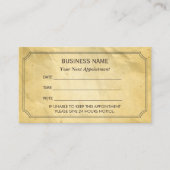 papierbenoemingsherinnering voor vormgeving afsprakenkaartje (Voorkant)