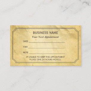 papierbenoemingsherinnering voor vormgeving afsprakenkaartje