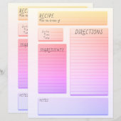 Papierblad (Voorkant / Achterkant)