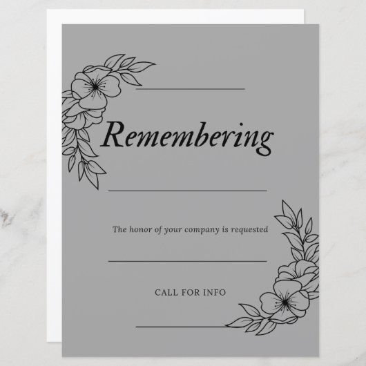 Papierblad (Voorkant / Achterkant)