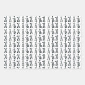 Papierblad 2 samenvoegen - Witte vlotterstaart Inpakpapier Vel (Voorkant)