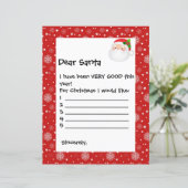 Papierblad - Beste Santa White Snowflakes (Staand voorkant)