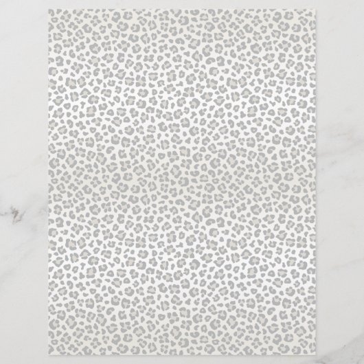 Papierblad, luipaard, (Achterkant)