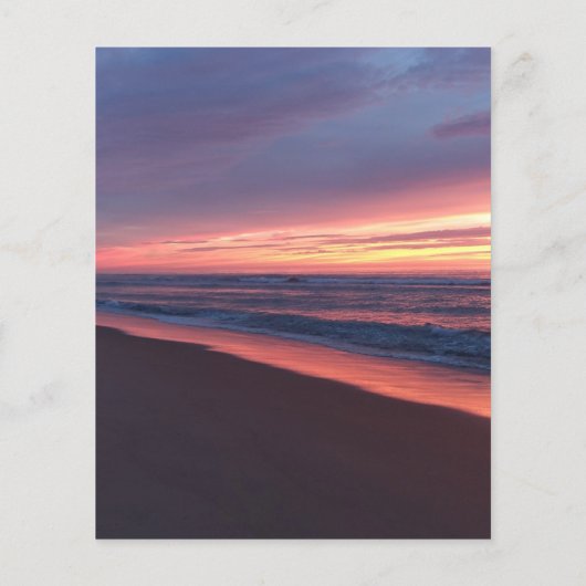 Papierblad Roze zonnekleur & blauw (Achterkant)