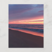 Papierblad Roze zonnekleur & blauw (Voorkant)