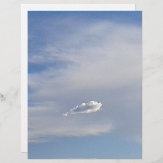 Papierblad voor de cloud van 8,5 x 11 inch (Voorkant / Achterkant)