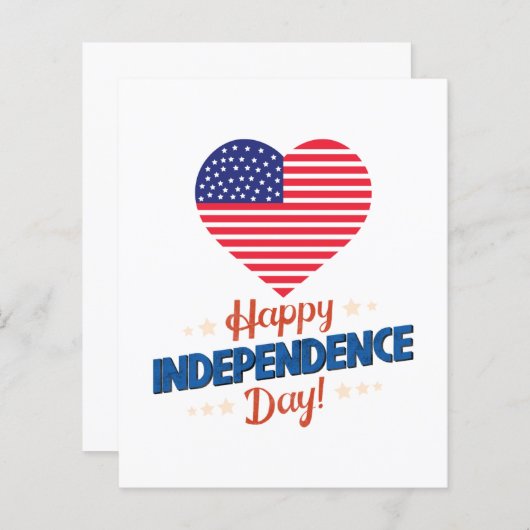 Papierblad voor de Onafhankelijkheidsdag van de VS (Voorkant / Achterkant)