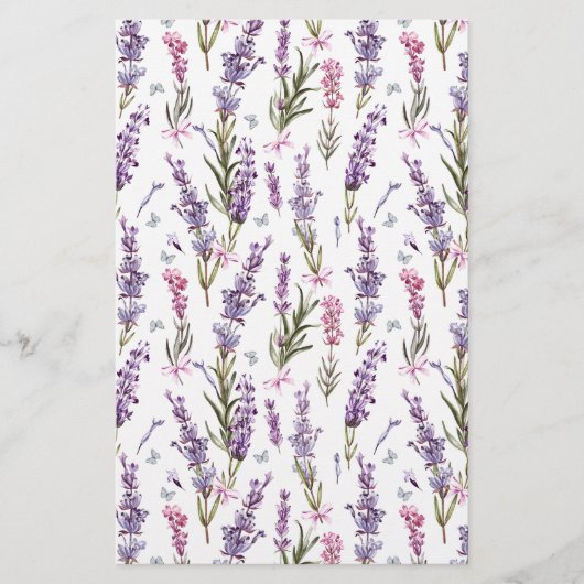 Papierblad voor de papierlade voor de zeep Lavenda (Voorkant)