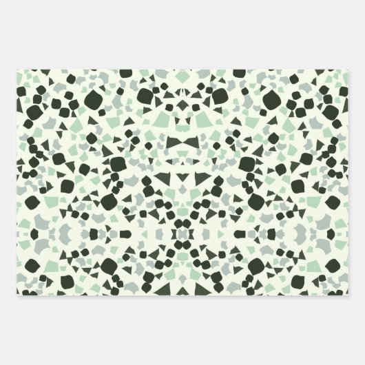 papierblad voor groene terrazzo-verpakking inpakpapier vel (Voorkant 3)