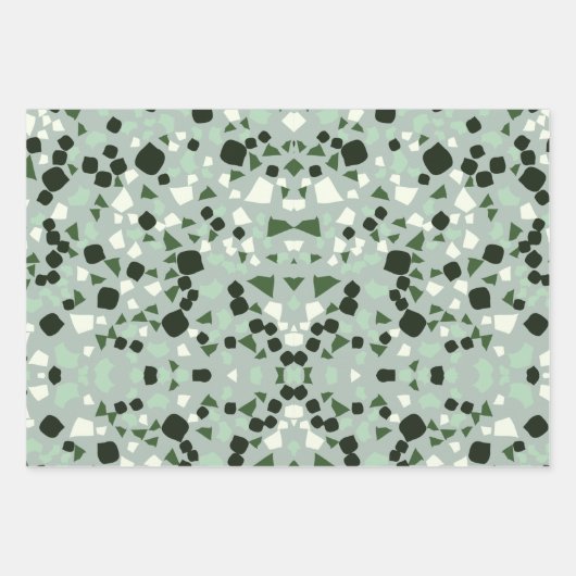 papierblad voor groene terrazzo-verpakking inpakpapier vel (Voorkant 2)