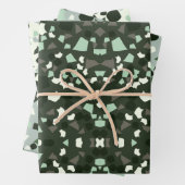 papierblad voor groene terrazzo-verpakking inpakpapier vel (In situ)