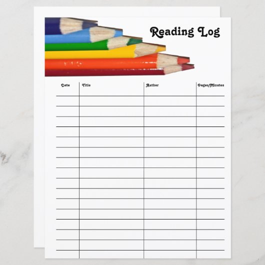 Papierblad voor kleurrijke lezers (Voorkant / Achterkant)