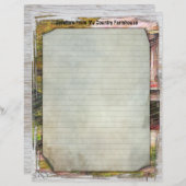 Papierblad voor Mijn land, 8.5x11 (Voorkant / Achterkant)