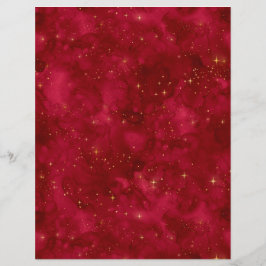 Papierblad voor Spellcaster Red & Gold Scrapbook