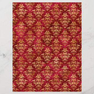 Papierblad voor Spellcaster Red & Gold Scrapbook