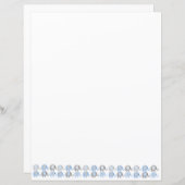 Papierbladen - Blauwe en grijze olifanten (Voorkant / Achterkant)