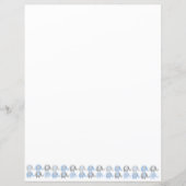 Papierbladen - Blauwe en grijze olifanten (Voorkant)